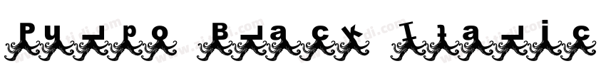 Pulpo Black Italic字体转换
